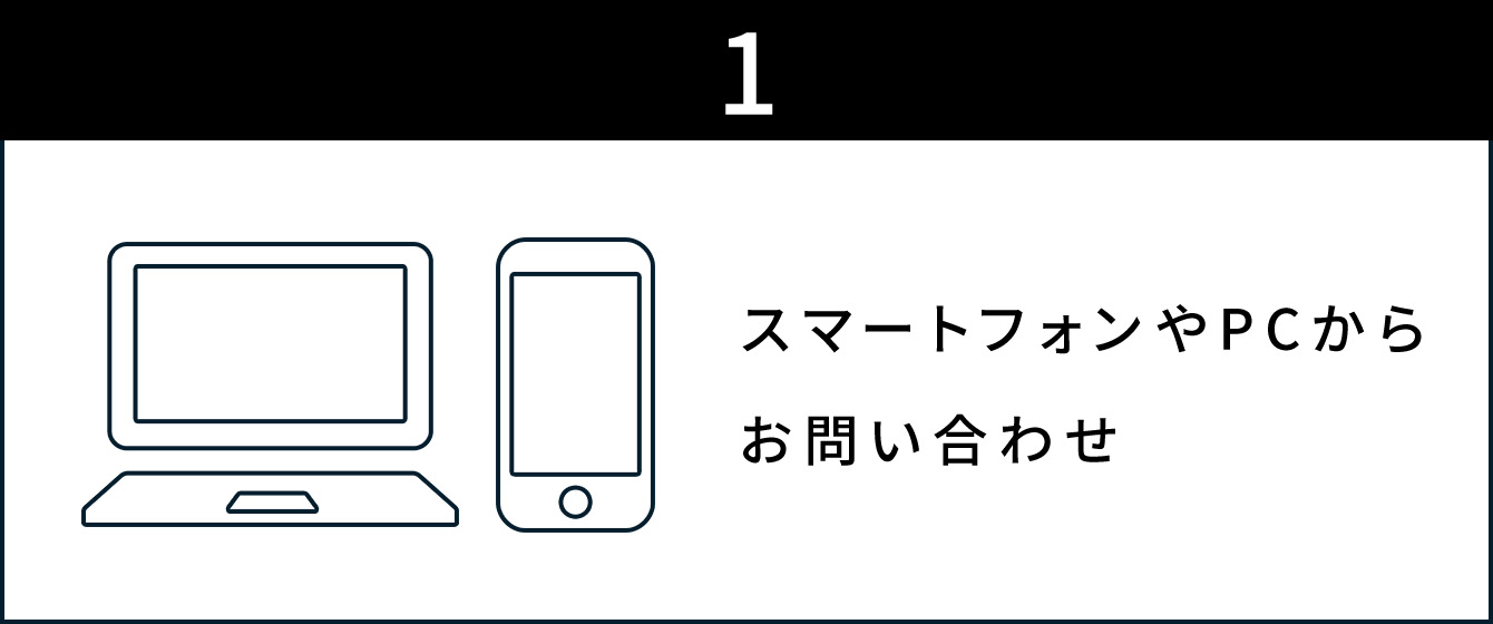 スマートフォンやPCからお問い合わせ