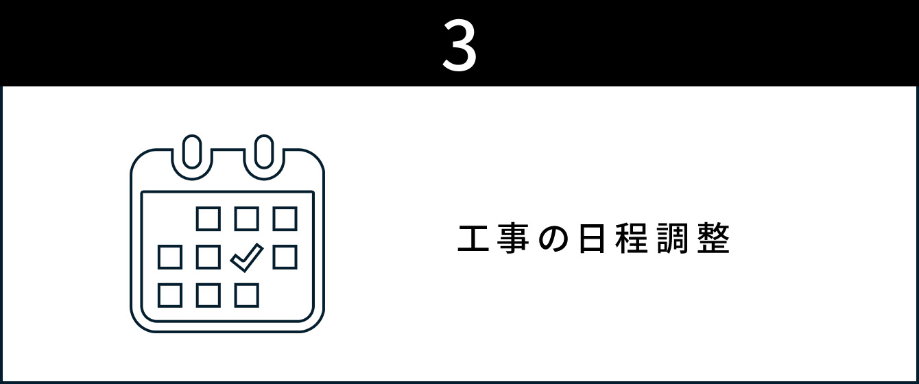 工事の日程調整